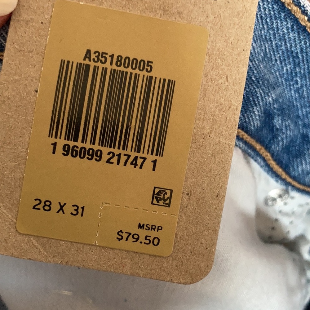 Relisted Levi’s 94’ baggy jean distressed midrise straight leg jean denim 28 - Picture 15 of 17